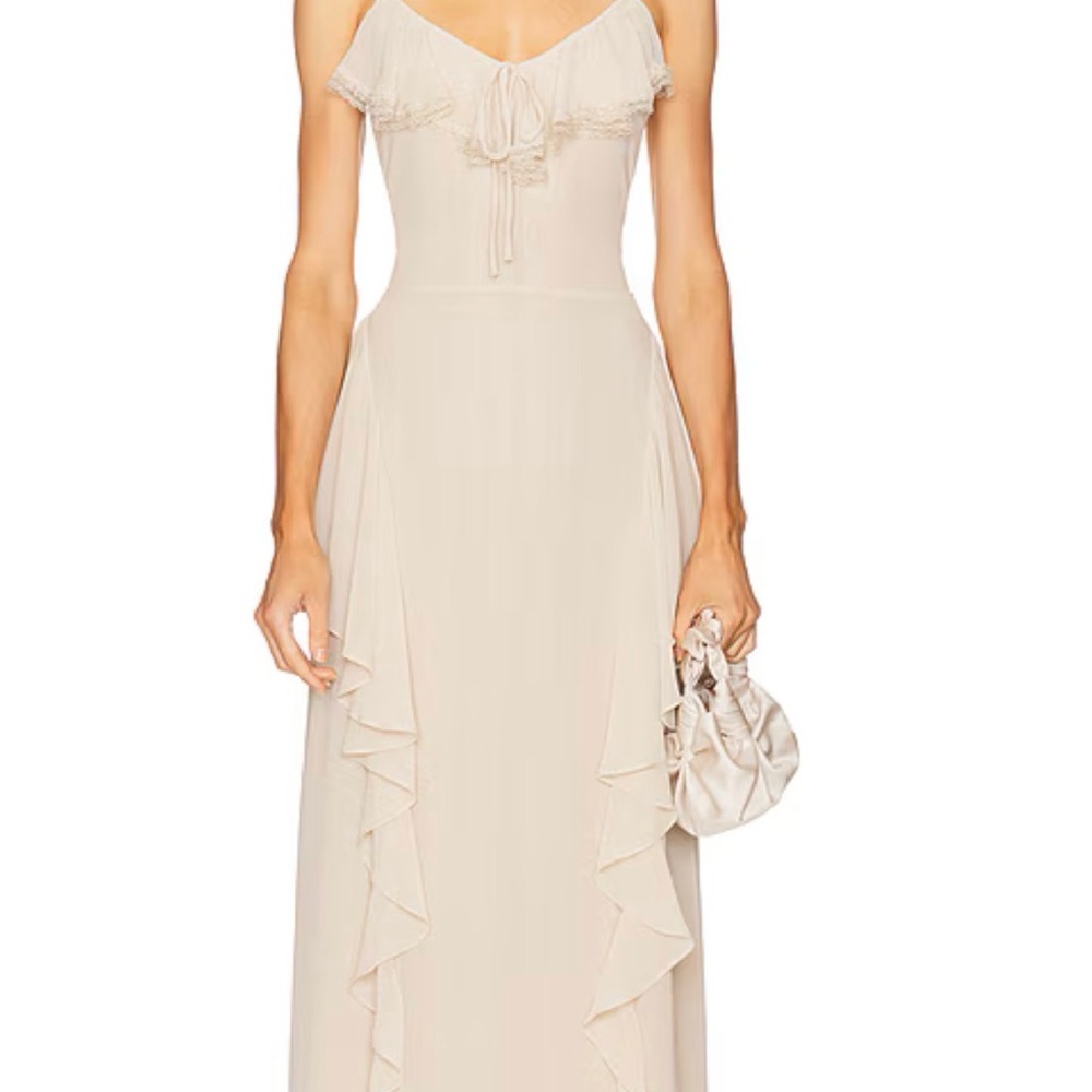 Remley Maxi Dress in Light Taupe